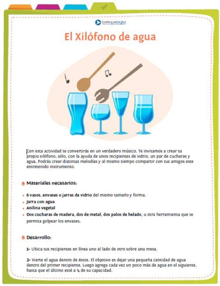 El xilófono de agua El xilófono de agua