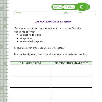 Los movimientos de la tierra Los movimientos de la tierra