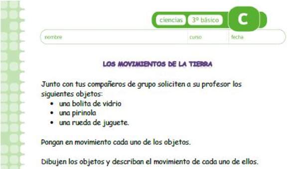 Los movimientos de la tierra Los movimientos de la tierra