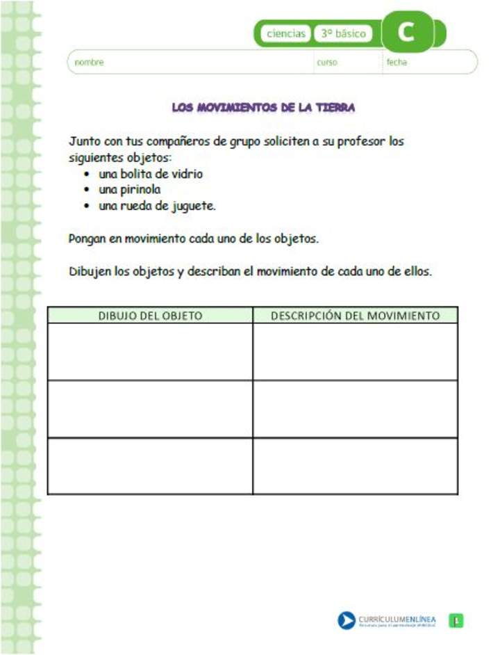 Los movimientos de la tierra Los movimientos de la tierra