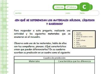 ¿En qué se diferencian los materiales sólidos, líquidos y gaseosos? ¿En qué se diferencian los materiales sólidos, líquidos y gaseosos?