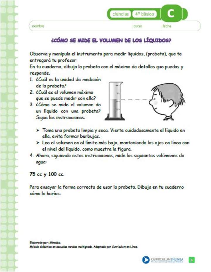 ¿Cómo se mide el volumen de los líquidos? ¿Cómo se mide el volumen de los líquidos?