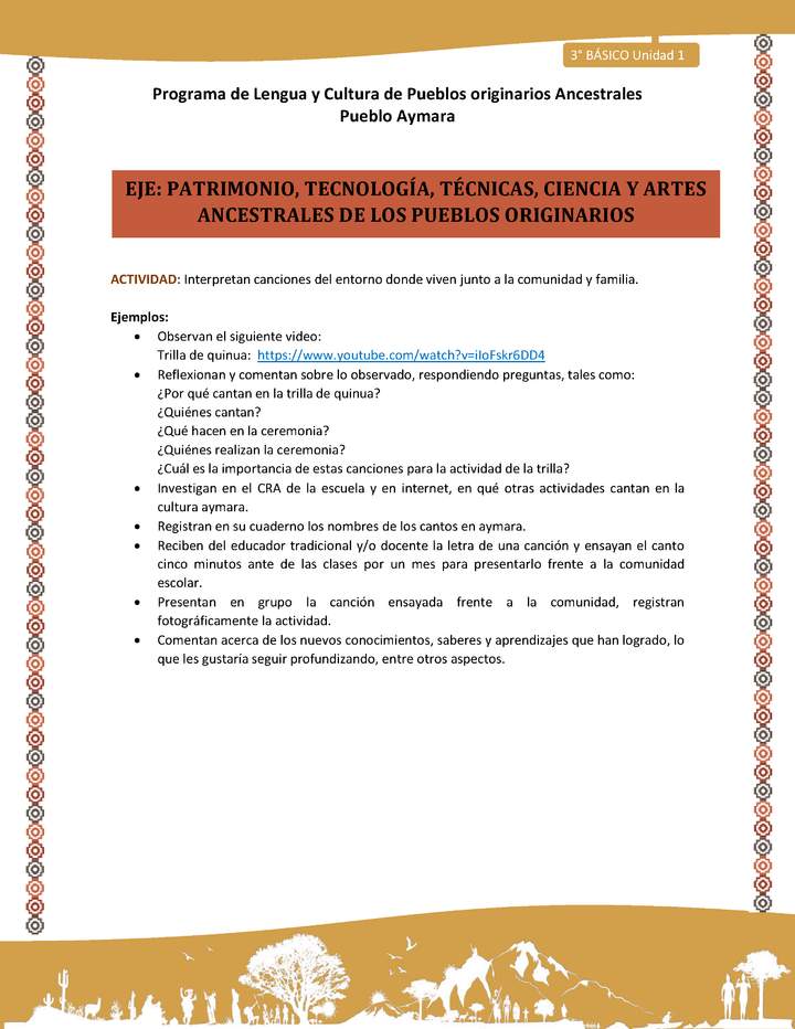12-Actividad Sugerida LC03 U01-OA16-Interpretan canciones del entorno donde viven junto a la comunidad y familia. 12-Actividad Sugerida LC03 U01-OA16-Interpretan canciones del entorno donde viven junto a la comunidad y familia.
