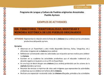 12-Actividad Sugerida LC03-U02-OA06-Representan la relación entre la fiesta de la chakana (cruz andina) con las actividades productivas del pueblo aymara. 12-Actividad Sugerida LC03-U02-OA06-Representan la relación entre la fiesta de la chakana (cruz andina) con las actividades productivas del pueblo aymara.