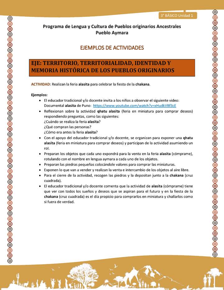 13-Actividad Sugerida LC03-U02-0A06-Realizan la feria alasita para celebrar la fiesta de la chakana. 13-Actividad Sugerida LC03-U02-0A06-Realizan la feria alasita para celebrar la fiesta de la chakana.