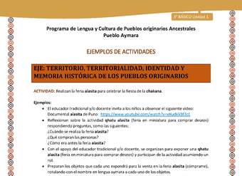 13-Actividad Sugerida LC03-U02-0A06-Realizan la feria alasita para celebrar la fiesta de la chakana. 13-Actividad Sugerida LC03-U02-0A06-Realizan la feria alasita para celebrar la fiesta de la chakana.