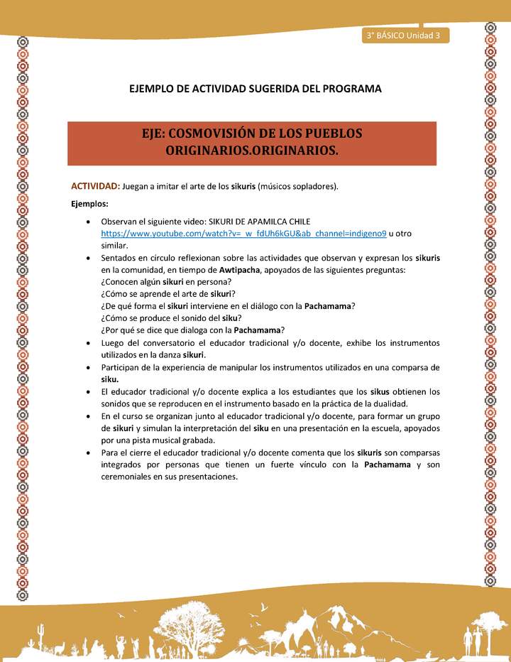 13-Actividad Sugerida LC03-U03-OA10-Juegan a imitar el arte de los sikuris (músicos sopladores). 13-Actividad Sugerida LC03-U03-OA10-Juegan a imitar el arte de los sikuris (músicos sopladores).