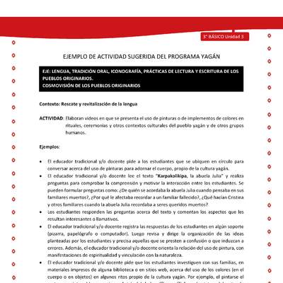 Elaboran videos en que se presenta el uso de pinturas o de implementos de colores en rituales, ceremonias y  Elaboran videos en que se presenta el uso de pinturas o de implementos de colores en rituales, ceremonias y