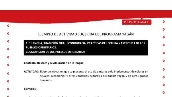 Elaboran videos en que se presenta el uso de pinturas o de implementos de colores en rituales, ceremonias y  Elaboran videos en que se presenta el uso de pinturas o de implementos de colores en rituales, ceremonias y