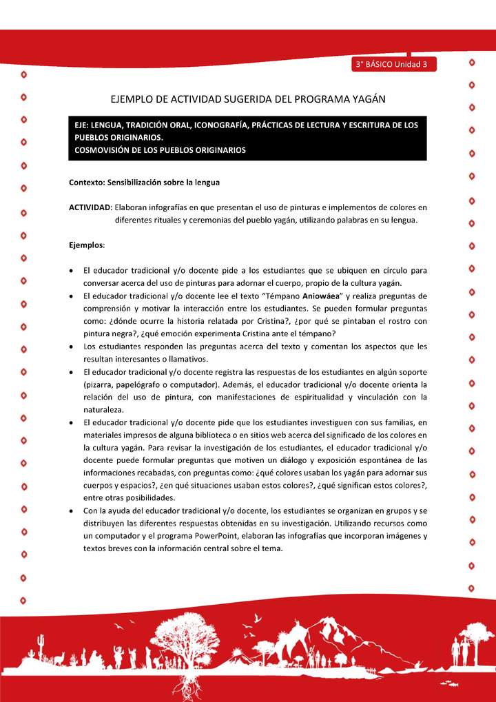 Elaboran infografías en que presentan el uso de pinturas e implementos de colores en diferentes rituales y Elaboran infografías en que presentan el uso de pinturas e implementos de colores en diferentes rituales y