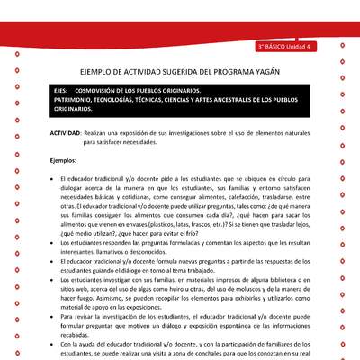 Realizan una exposición de sus investigaciones sobre el uso de elementos naturales para satisfacer necesida  Realizan una exposición de sus investigaciones sobre el uso de elementos naturales para satisfacer necesida
