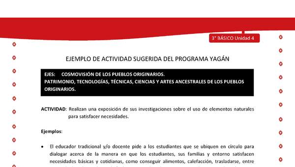 Realizan una exposición de sus investigaciones sobre el uso de elementos naturales para satisfacer necesida  Realizan una exposición de sus investigaciones sobre el uso de elementos naturales para satisfacer necesida