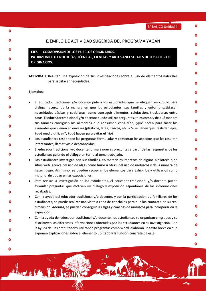 Realizan una exposición de sus investigaciones sobre el uso de elementos naturales para satisfacer necesida  Realizan una exposición de sus investigaciones sobre el uso de elementos naturales para satisfacer necesida