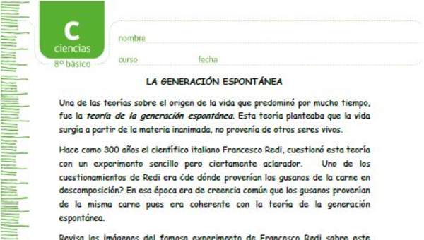 Experimento de Redi Experimento de Redi