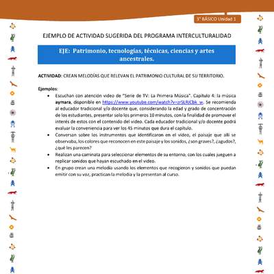 Crean melodías que relevan el patrimonio cultural de su territorio Crean melodías que relevan el patrimonio cultural de su territorio