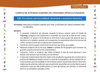 Explican las consecuencias que tiene la historia del pueblo Aymara para su presente Explican las consecuencias que tiene la historia del pueblo Aymara para su presente