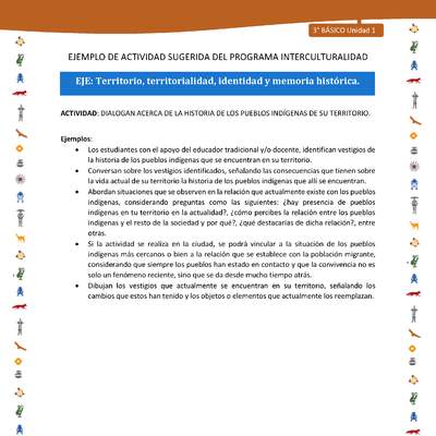 Dialogan acerca de la historia de los pueblos indígenas de su territorio Dialogan acerca de la historia de los pueblos indígenas de su territorio