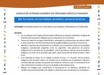 Dialogan acerca de la historia de los pueblos indígenas de su territorio Dialogan acerca de la historia de los pueblos indígenas de su territorio