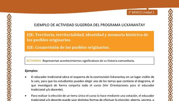 Representan acontecimientos significativos de su historia comunitaria Representan acontecimientos significativos de su historia comunitaria