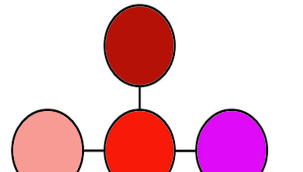 Colores mezclados del rojo Colores mezclados del rojo