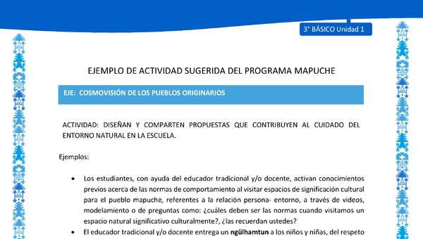 Diseñan y comparten propuestas que contribuyen al cuidado del entorno natural en la escuela Diseñan y comparten propuestas que contribuyen al cuidado del entorno natural en la escuela