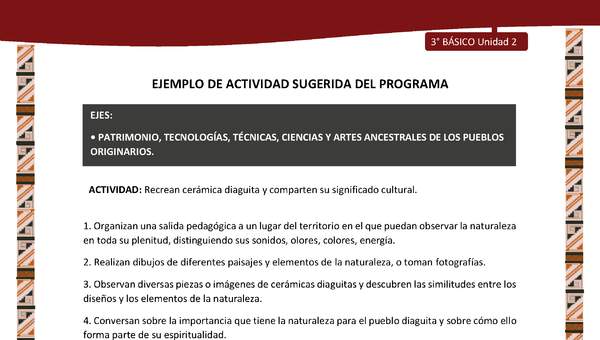 01-Actividad Sugerida LC03 DIA-U01-OA13- Recrean cerámica diaguita y comparten su significado cultural. 01-Actividad Sugerida LC03 DIA-U01-OA13- Recrean cerámica diaguita y comparten su significado cultural.