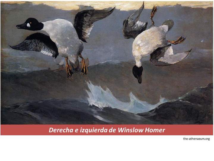 Derecha e izquierda de Winslow Homer Derecha e izquierda de Winslow Homer
