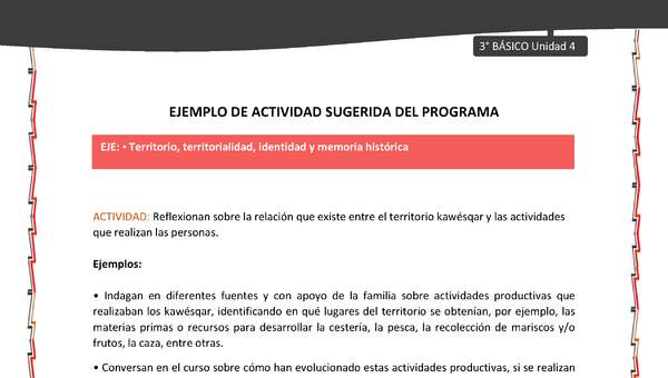 06-Actividad sugerida: LC03-KAW-U04-OA06-Reflexionan sobre la relación que existe entre el territorio kawésqar y las actividades que realizan las personas. 06-Actividad sugerida: LC03-KAW-U04-OA06-Reflexionan sobre la relación que existe entre el territorio kawésqar y las actividades que realizan las personas.