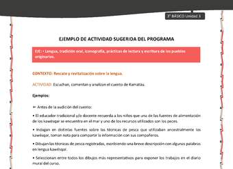 03-Actividad sugerida: LC03-KAW-U03-LR03;LR05-Escuchan, comentan y analizan el cuento de Kamatáu. 03-Actividad sugerida: LC03-KAW-U03-LR03;LR05-Escuchan, comentan y analizan el cuento de Kamatáu.