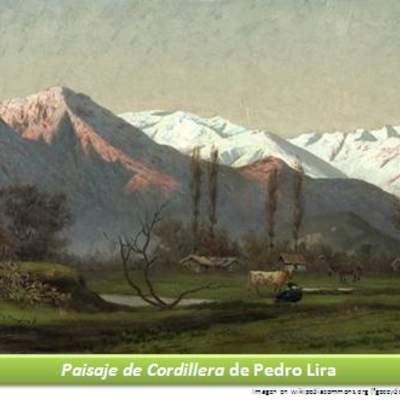Paisaje de cordillera de Pedro Lira Paisaje de cordillera de Pedro Lira