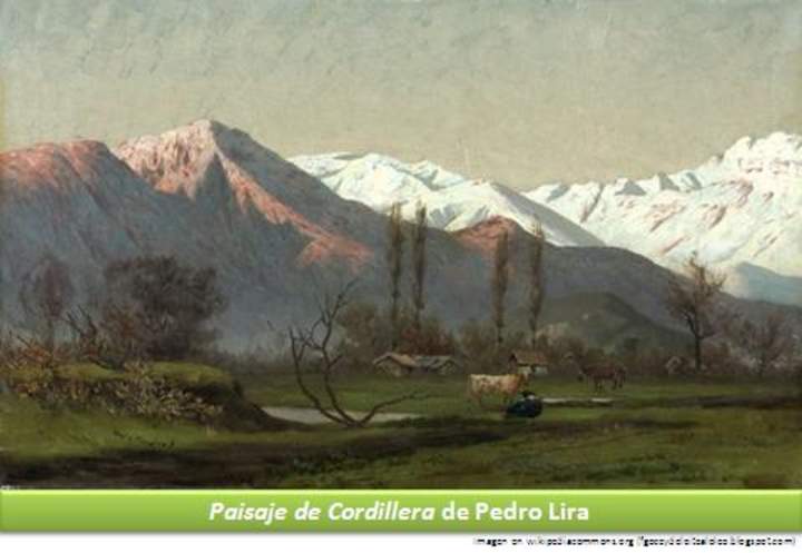 Paisaje de cordillera de Pedro Lira Paisaje de cordillera de Pedro Lira