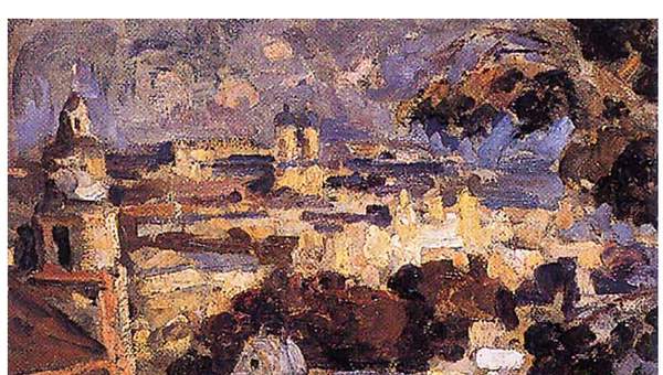 Panorama de Santiago de Juan Francisco González Panorama de Santiago de Juan Francisco González