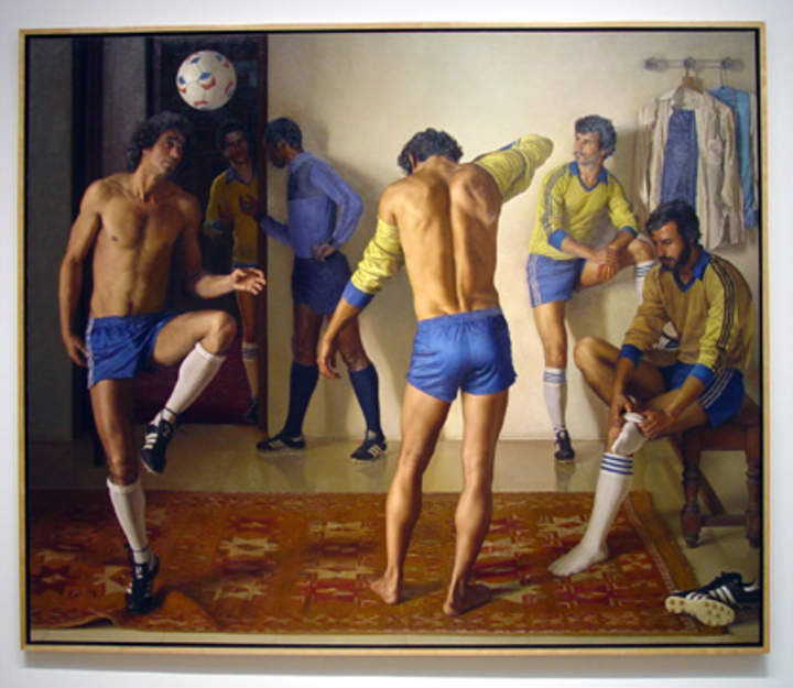 Antes del juego de Claudio Bravo Antes del juego de Claudio Bravo