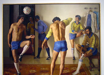 Antes del juego de Claudio Bravo Antes del juego de Claudio Bravo