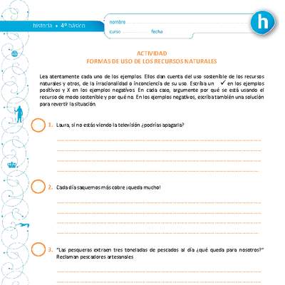 Formas de uso de los recursos naturales Formas de uso de los recursos naturales