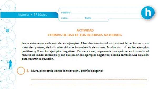 Formas de uso de los recursos naturales Formas de uso de los recursos naturales