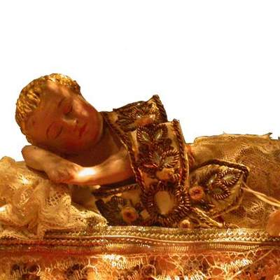 Imagen de Jesús en fanal colonial de la iglesia de la Merced Imagen de Jesús en fanal colonial de la iglesia de la Merced