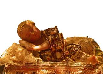 Imagen de Jesús en fanal colonial de la iglesia de la Merced Imagen de Jesús en fanal colonial de la iglesia de la Merced