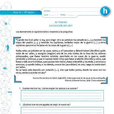 La elección del rey La elección del rey