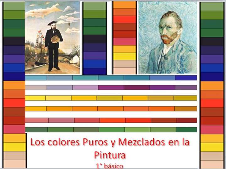Los colores puros y mezclados Los colores puros y mezclados