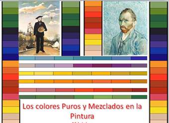 Los colores puros y mezclados Los colores puros y mezclados