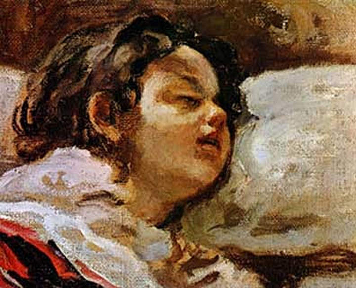 Niño dormido de Juan Francisco González Niño dormido de Juan Francisco González