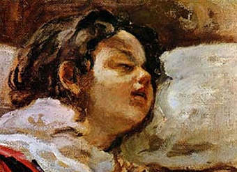 Niño dormido de Juan Francisco González Niño dormido de Juan Francisco González