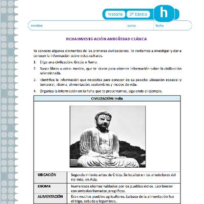 Investigación sobre la Antigüedad clásica Investigación sobre la Antigüedad clásica