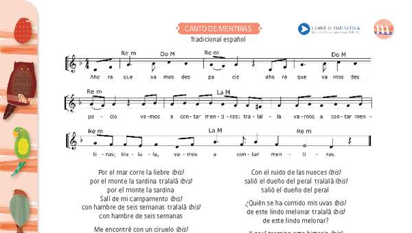 Canto de mentiras Canto de mentiras