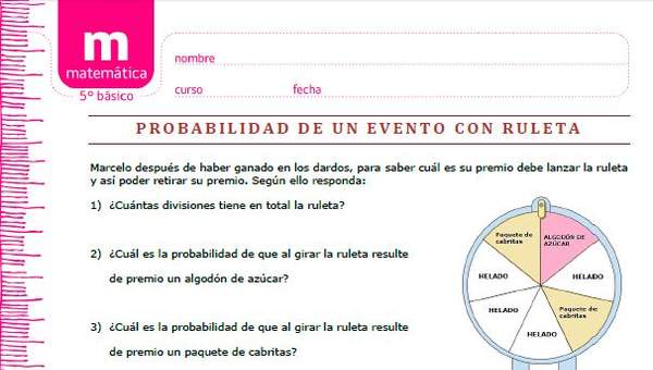 Probabilidad de un evento con ruleta Probabilidad de un evento con ruleta