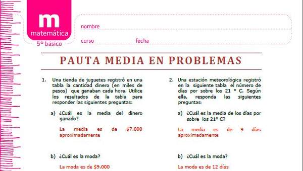 Media en problemas con gráficos Media en problemas con gráficos