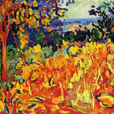 El huerto de Maurice de Vlaminck El huerto de Maurice de Vlaminck