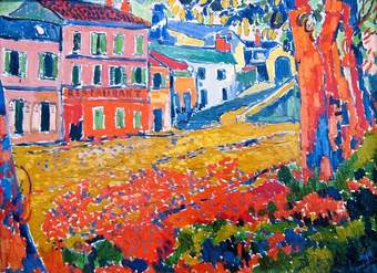 Restaurant de la Machine at Bougival de Maurice de Vlaminck Restaurant de la Machine at Bougival de Maurice de Vlaminck