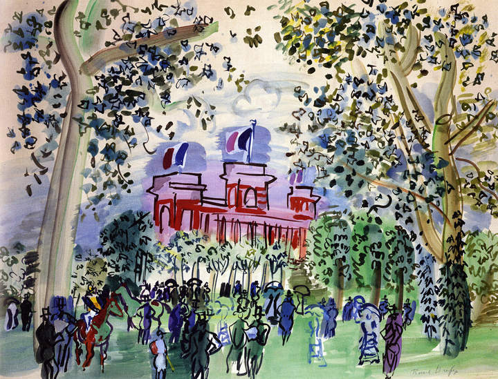 El Paseo en Deauville de Raoul Dufy El Paseo en Deauville de Raoul Dufy